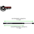 thumbnail image 3 of 2 Lift Supports Gas Struts Fits 2003 2004 2005 2006 2007 2008 Hyundai Tiburon Front Hood Engine Lid Cover Bonnet SG367004 D95478 6352 Springs Arms Dampers Rods, 3 of 6