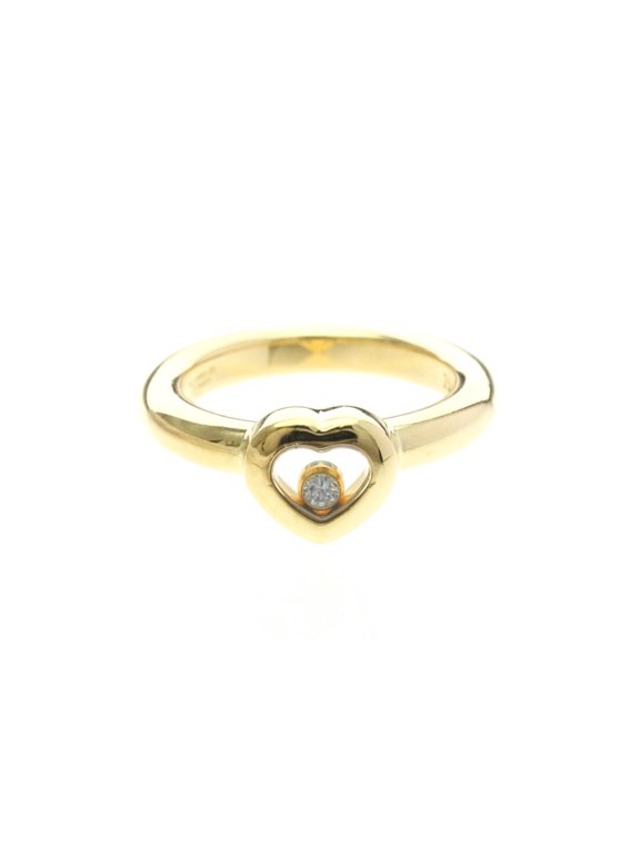 Pre-Owned Chopard Happy Diamonds Ring 82/2889 Yellow Gold (18K) Fashion Diamond Band Ring Gold