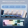 thumbnail image 3 of Teclado mecánico RGB con cable Redragon K668 de 108 teclas, 3 of 9