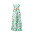 thumbnail image 2 of Kmbangi Robe d'Été Sans Manches à Imprimé Floral avec Bretelle Amovible, 2 of 10
