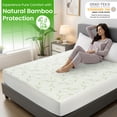 thumbnail image 3 of Lux Decor Twin Mattress Protector Waterproof - Rayon from Bamboo Mattress Cover, Breathable Noiseless Fitted Protector, OEKO-TEX Certified, 3 of 9