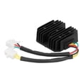 thumbnail image 1 of Voltage Regulator Rectifier, 6 Wires Voltage Regulator Buckle Design Over-Charging Protection Aluminum Alloy  For Scooter Replacement For 250cc Moped Quad ATV, 1 of 8