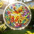 thumbnail image 5 of RICHMJ Acrylic Puzzles Suncatcher Window Hanging, 83 Pieces 7.4 Inch Sun Catcher Highland&Flower Acrylic Puzzles, Garden Decoration for Women Men Birthday Gift Home Decor (A), 5 of 9