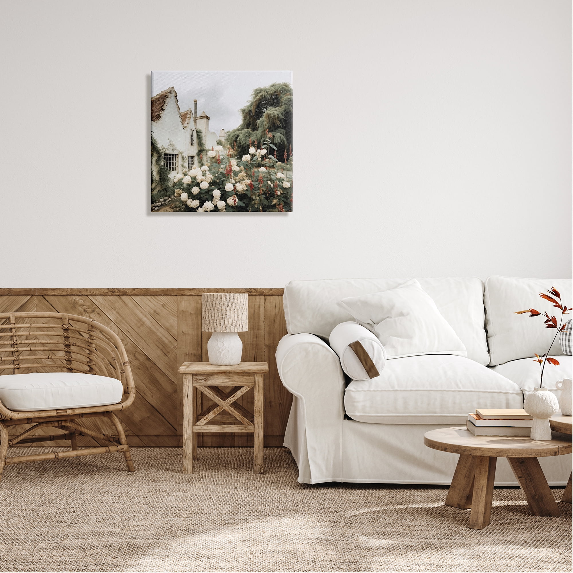Stupell Industries Floral Villa Garden Botanical & Floral Photography Gallery Wrapped Canvas Art Print Wall Art, 24 x 24