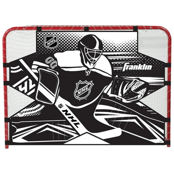 Franklin Sports NHL Street Hockey Goalie Shooting Target - Practice - Easy Attach Target - 54" x 44"