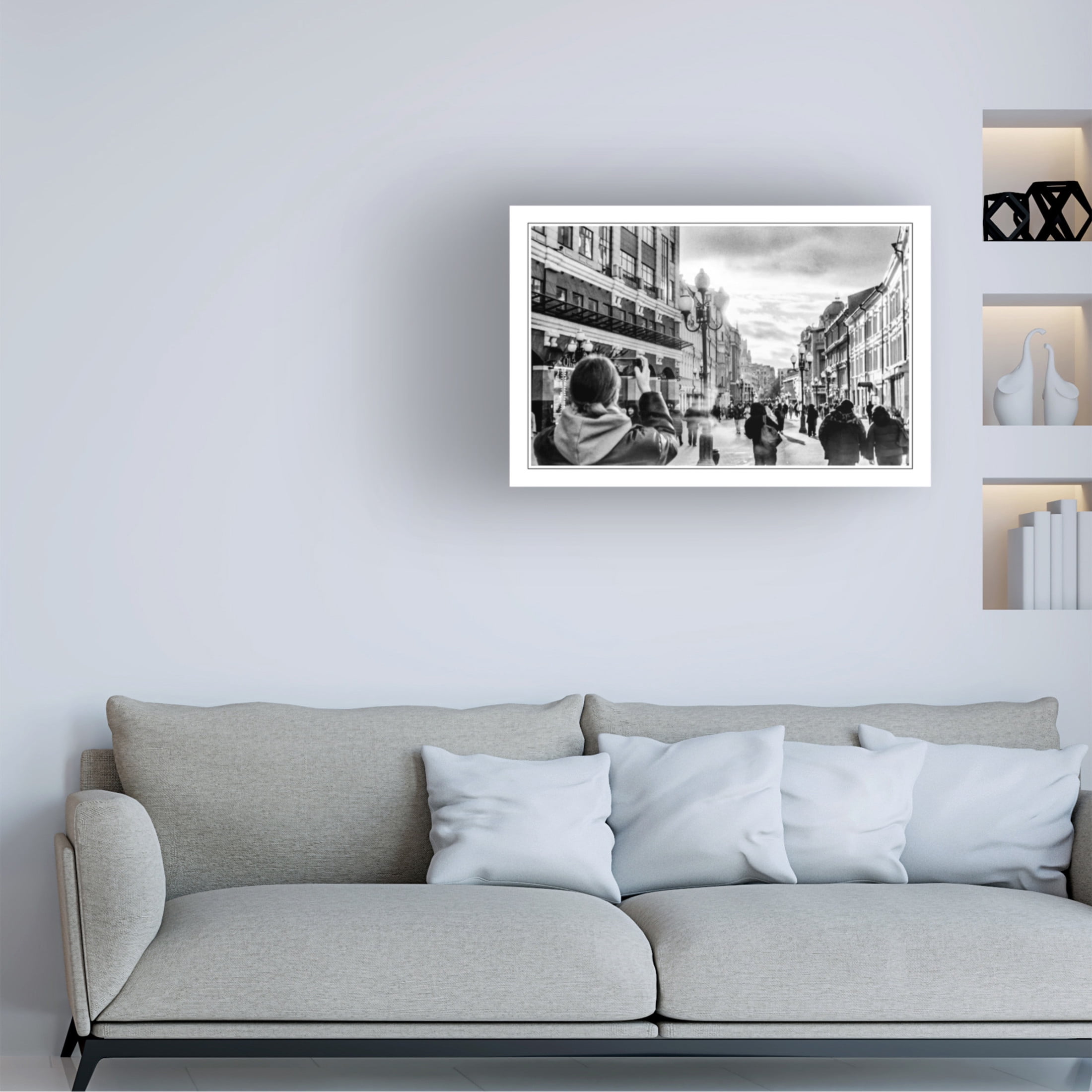 Canvas Wall Art - Yury A Melnikov 'City A Photo To Remember' Wall Art for Living Room, Bedroom, or Office Décor by Trademark Fine Art - 19 x 12 Inches