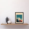 thumbnail image 2 of The Seaside Calls Bondi Beach Australia Modern Woman of the Waves Sea Siren Ocean Artwork Framed Wall Art Print A4, 2 of 4