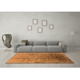 thumbnail image 3 of Ahgly Company Indoor Square Oriental Orange Industrial Area Rugs, 3' Square, 3 of 4