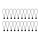thumbnail image 1 of 20x Bolas de cordón de cordón de lona, ​​correa elástica de bungee elástica multifuncional, de servicio pesado para acampar, carpas hogar 30 cm, 1 of 8