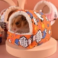 thumbnail image 3 of Hamster Hedgehog Guinea Pig Cave Bed Nest Hideout, Small Animals Cage Supplies Warm Squirrel House, 3 of 8