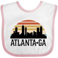thumbnail image 3 of Inktastic Atlanta Georgia Skyline Vintage Boys or Girls Baby Bib, 3 of 4