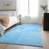 Addison Rugs Mayfield Washable Transitional Watercolors Blue Rectangle Rug, 10' x 14'