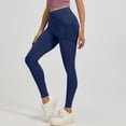 thumbnail image 2 of Outfmvch Yoga Leggings for Women Womens 3d Compression Leggings Cellulite Leggings for Women High Waisted Seamless Leggings for Women Silm Fit Yoga Pants A1 Dark Blue S-3XL, 2 of 4