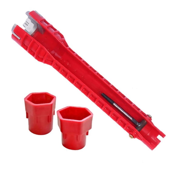 Llave de tubo para grifo, herramienta de mantenimiento, llave para lavabo, llave para baño, llave para tubos 8 en 1