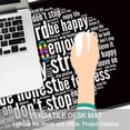 thumbnail image 3 of Large Extended Gaming Mouse Pad (31.5x15.7 inch, 3 mm Thick) with Non-Slip Rubber Base, XXL Mouse Keyboard Water-Resistant Desk Mat, for Gaming Office Home Computer Laptop, Positive Words, 3 of 5
