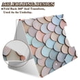 thumbnail image 2 of FORMRS A4 Clipboard Folder with Pen Holder Horizontal Foldable School Office Binder, Blue Shimmering Pattern, 2 of 9