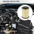 thumbnail image 2 of Unique Bargains Engine Air Filter for Ford Escape 2013-2019 L4 2.0L Long life Element Filter Air Cleaner No.7M519601AC 1 Pcs, 2 of 7