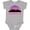AC-Heather Grey, variant on Charlotte North Carolina Gifts Skyline Girls Baby Bodysuit
