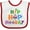 White and Red, variant on Inktastic Easter Hip Hop Hooray with Eggs and Carrot Boys or Girls Baby Bib