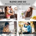 thumbnail image 3 of Batidora de batidos Mueller Smoothies Shakes, 450 ml, 4 cuchillas, color blanco, 3 of 6