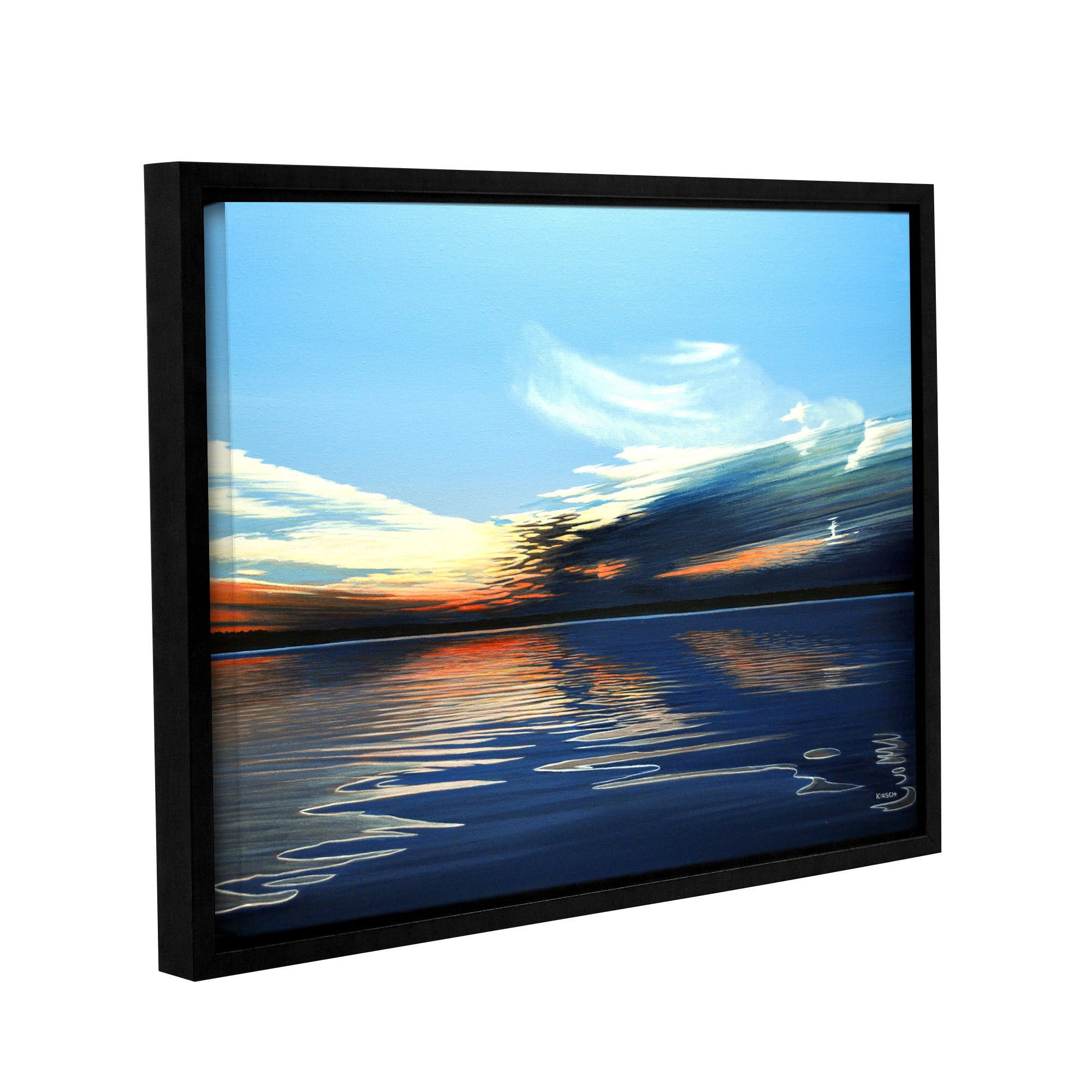 ArtWall Ken Kirsh "Quiet Reflections" Gallery-Wrapped Floater-Framed Canvas
