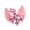 Ballet Slipper, variant on Big Winged Sequin Unicorn Hair Clip for Girls - 1 Pack - Summer Crystal
