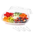 thumbnail image 1 of Bandeja para servir IVYHOME, bandeja de camarones con verduras enfriadas con hielo y frutas, 1 of 7