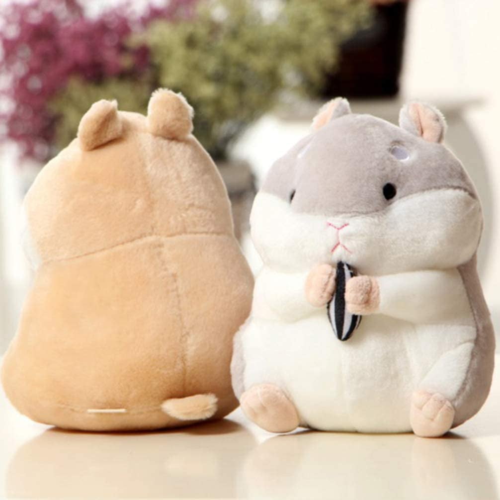 Hamster Plush Toy Stuffed Animal Toy Soft Hamster Toy Cute Hamster Plushies Hamster Pillow Plush for Kids Toddlers Home Decoration