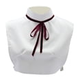 thumbnail image 4 of Lazo de cinta con cuello alto para mujer, cuello falso suave para suéteres, trajes, blusas, 4 of 8