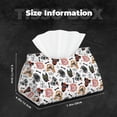 thumbnail image 6 of Lsque Hip Hop Dog Printed Long Tissue Box Cover Holder, Facial Paper Organizer Dispenser,Triangle with Bottom Belt, PVC Leather Decorative Organizer, 6 of 9