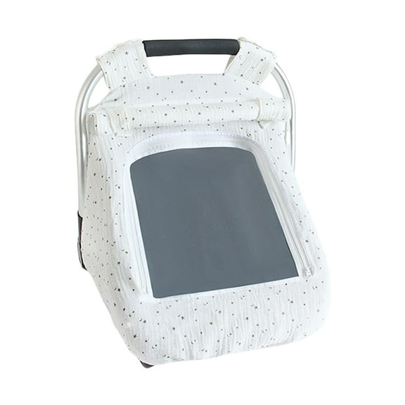 Cotton Windproof Carrying Basket Sleeve with Breathable Window for Infants Shopping Cart Guard Protector Sheet