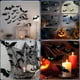 thumbnail image 4 of Adhesivos de Pared Luminosos con Escenas de Terror para Decoración de Halloween | 48 Murciélagos Brillantes con Ojos Verdes | Material de Pvc | Adhesivo para Bricolaje | Paquete de 48, 4 of 7