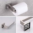 thumbnail image 4 of Bathroom Hardware Set Bathroom Accories Set SUS304 Towel Bar Set Includes Towel Bar Inch+Towel Holder+Toilet Paper Holder+Towel Hook 10 Brush Nickel, 4 of 6