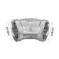 thumbnail image 2 of Unique Bargains 3/4 NPT Female Thread 45 Degree Elbow Pipe Fitting 304 Stainless Steel, 2 of 5