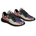 thumbnail image 6 of Patriotic Black Labrador Dog God Bless America American flag Shoes Sneakers Black Size 11.5, 6 of 7