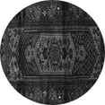 thumbnail image 1 of Ahgly Company Indoor Round Persian Gray Traditional Area Rugs, 6' Round, 1 of 1