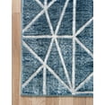 thumbnail image 6 of Unique Loom Matrix Trellis Collection Area Rug - Geometric (9' x 12' 2" Rectangle Blue/Light Blue), 6 of 7
