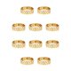thumbnail image 2 of Guardurnaity de hombre Cadenas geométricas Brazalete Decoración Decoraciones Novio Joyería Citas Fiesta de cumpleaños Presente Joyas Oro 10Conjunto, 2 of 6