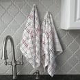 thumbnail image 5 of RITZ Royale Collection 100% Combed Terry Cotton, Oversized Kitchen Towel Set, 2-Pack, Check, Mocha, 5 of 6
