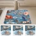 thumbnail image 4 of Dish Drying Mat Absorbent Dish Drainer Kitchen Counter 19.7x15.7inch Dish Drying Pad for Countertops Sinks Draining Racks Birds and Flowers, 4 of 9