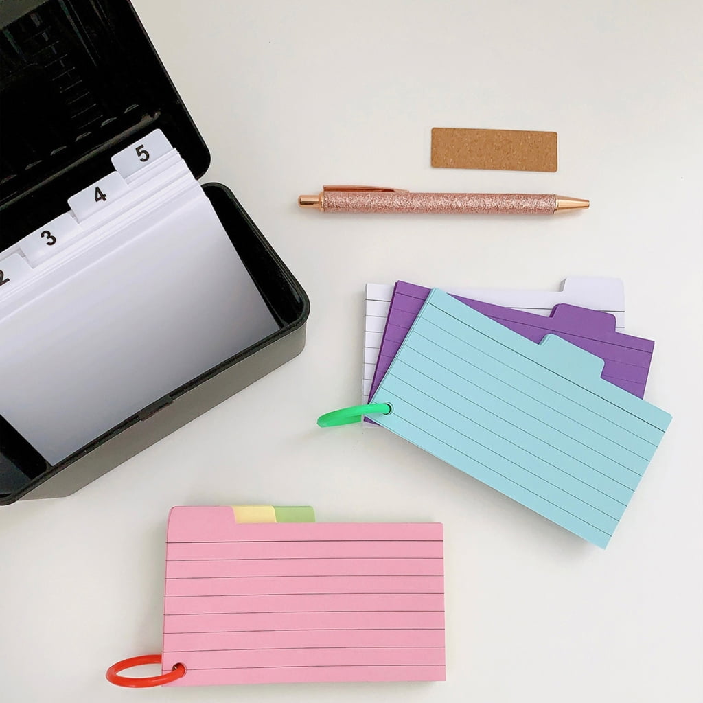 350Sheets Double Lined Note Paper and Index Card Set Includes Sticker for Office