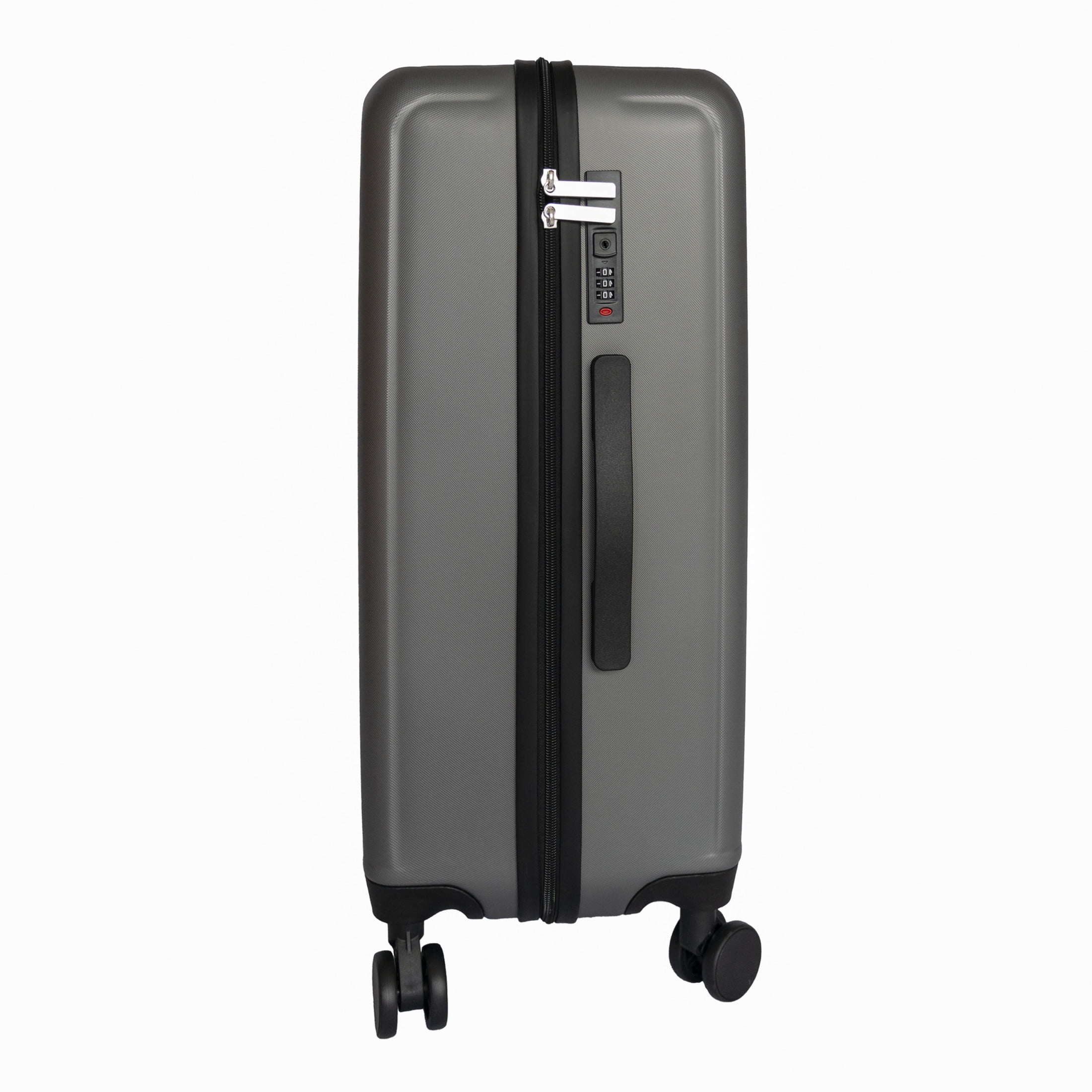 Noble House 3-Piece 20"/24"/28" Hard Shell Spinner Luggage Set, Lightweight Suitcases with Combination Locks, Gray