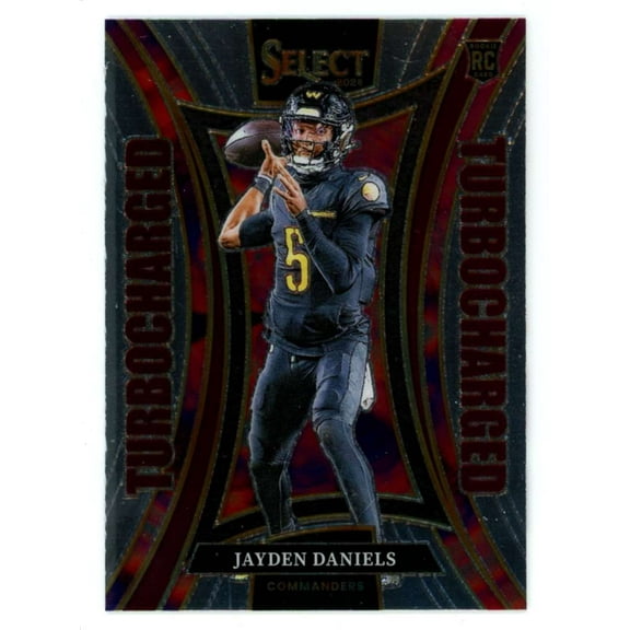NFL 2024 Panini Select Football Turbocharged Jayden Daniels #12 (Rookie)