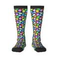 thumbnail image 2 of Lsque Colorful Easter Eggs1 Printed Crew Socks Men's Women's LightWeight Thin Casual Calf Socks ,Knee High Socks,Cotton Socks, 2 of 9