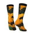 thumbnail image 4 of Junzan Sunflowers 7 Mens Funny Socks For Men Women Colorful Fun Novelty Crew Patterned Socks, 4 of 9