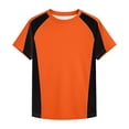 thumbnail image 4 of WENXIAOO T-Shirts à Manches Courtes pour Garçons, T-Shirts d'Été pour Enfants à Col Rond, T-Shirts Basiques, Hauts Décontractés, T-Shirts à Blocs de Couleur Tendance, 4 of 5