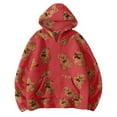 thumbnail image 2 of ATOGUTA Fleece Jacket Girls Kids Fleece Coat Soft Fall Winter Warm Outerwear Size 4T-15, Red, 2 of 6