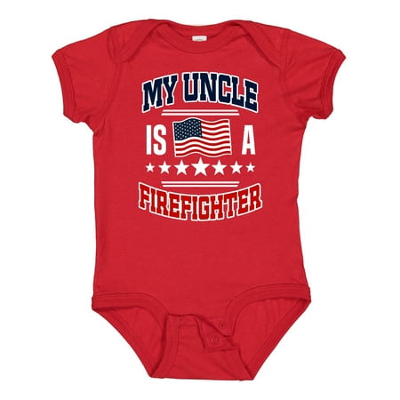 

Inktastic My Uncle is a Firefighter Nephew Gift Baby Boy or Baby Girl Bodysuit