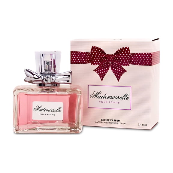 Mademoiselle Women's Fragrance Perfume mujer Gourmand Vanilla, Caramel, Sweet, Floral Eau de Parfum Long-Lasting Fragrance for Women 3.4 oz