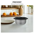 thumbnail image 3 of TAILTOSS Stainless Steel Rice Cooker Inner Pot, 1.5l, Black, Non-Stick, Electric, Rice Cooker, 3 of 7